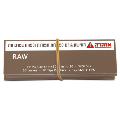 נייר גלגול RAW מדיום + פילטר