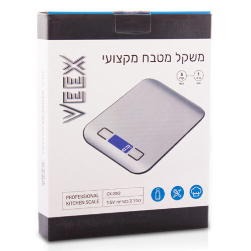 משקל מטבח מקצועי 1 גר' - 5 ק