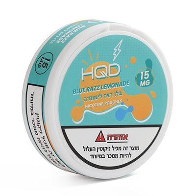 פאוץ' ניקוטין HQD לימונדה כחולה 15 מ