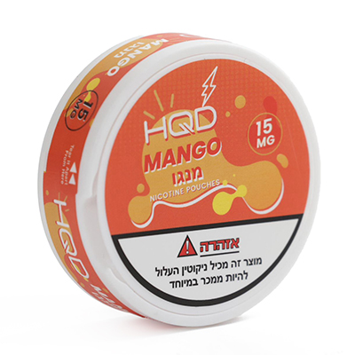 פאוץ' ניקוטין HQD מנגו 15 מ